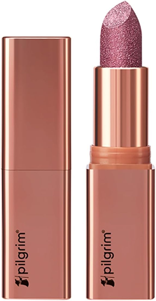 Pilgrim Glitter Lipstick with Vitamin E & Olive Oil - Her Highness Shade, 4.2g