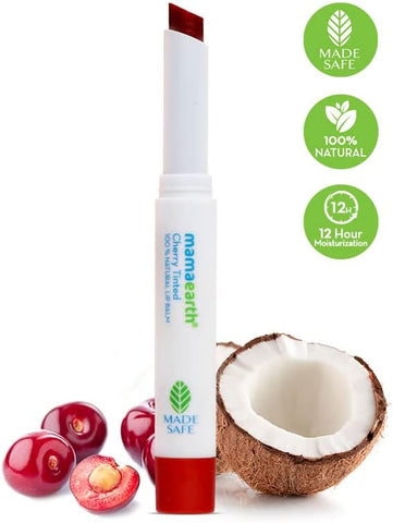 Mamaearth Cherry Tinted Lip Balm - Natural Ingredients, 12-Hour Moisturization, 2g - Image 3