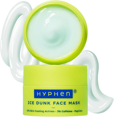 Hyphen Ice Dunk Face Mask - Cooling Face Pack, 3% Caffeine, 50g