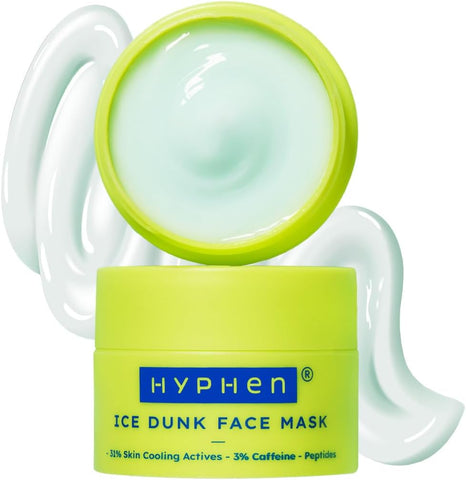 Hyphen Ice Dunk Face Mask - Cooling Face Pack, 3% Caffeine, 50g