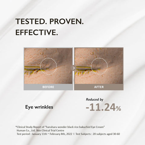 Haruharu Black Rice Bakuchiol Eye Cream - Retinol Alternative, 20ml - Image 6