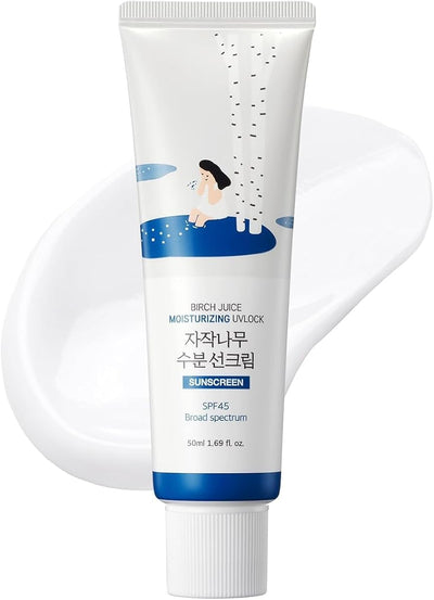Round Lab Birch Juice Moisturizing Sunscreen SPF 50 - Lightweight, Organic, 50ml