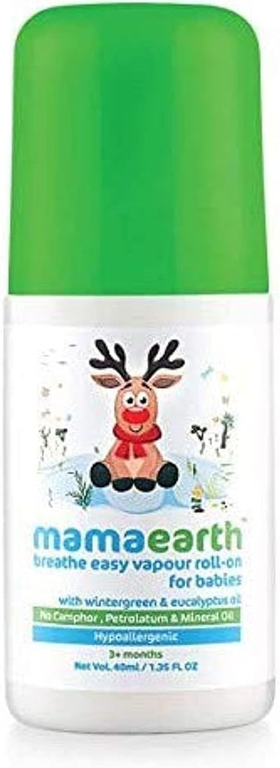 Mamaearth Breathe Easy Vapour Roll-On with Eucalyptus & Lavender Oil - 40ml