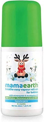 Mamaearth Breathe Easy Vapour Roll-On with Eucalyptus & Lavender Oil - 40ml