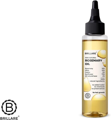 Brillaire Rosemary Hair Growth Oil - Hair Strengthening & Purifying - 100ml - Image 5
