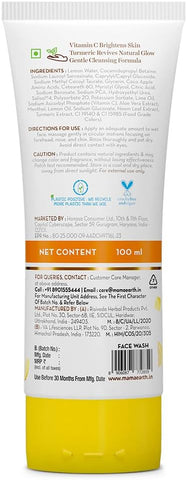 Mamaearth Vitamin C Face Wash with Turmeric & Aloe Vera - 100ml - Image 8