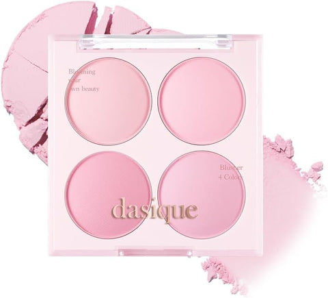 Dasique Blending Mood Cheek Palette - Blueberry Sorbet, Vegan, 4 Shades