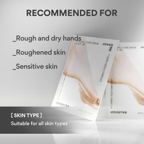 Innisfree Foot Mask with Hydrating Botanical Extracts - 7 Natural Herbal Extracts - Image 6