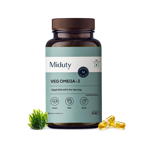 Miduty Veg Omega-3 500mg - 30 Capsules