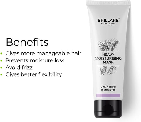 Brillaire Heavy Moisturising Mask with Wheat Protein & Avocado - 125g - Image 3