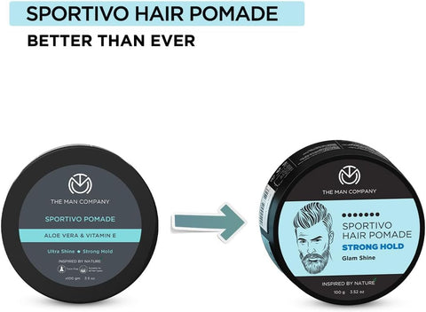 The Man Company Sportivo Hair Styling Pomade Wax - Strong Hold, Pro Vitamin B5, 100g - Image 4