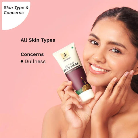 Pilgrim Red Vine Face Mask with Mulberry & Rosehip Oil - 100g - Image 4