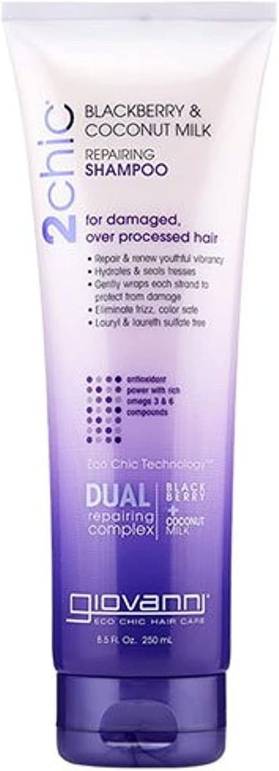 Giovanni 2Chic BlackBerry & Coconut Milk Repair Shampoo, 250ml