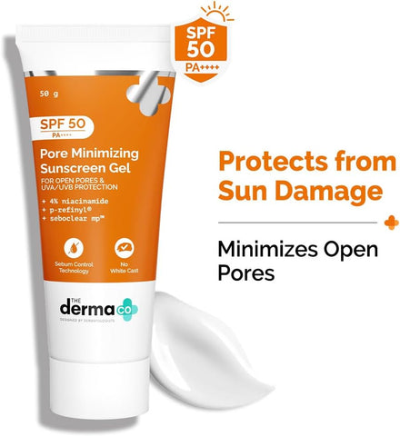 The Derma Co Pore Minimizing Priming Sunscreen SPF 50 with 4% Niacinamide - 50g - Image 2