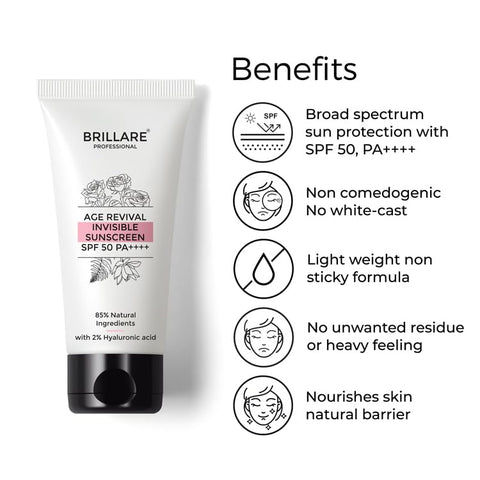 Brillaire Age Revival Invisible Sunscreen Spf 50 50Gm
