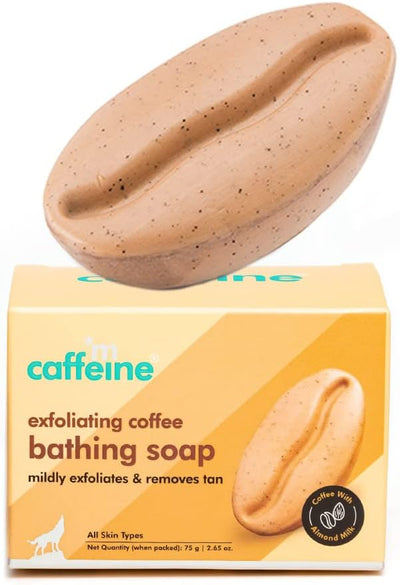 mCaffeine Exfoliating Coffee Bathing Bar - Vegan, Cruelty-Free - 100g