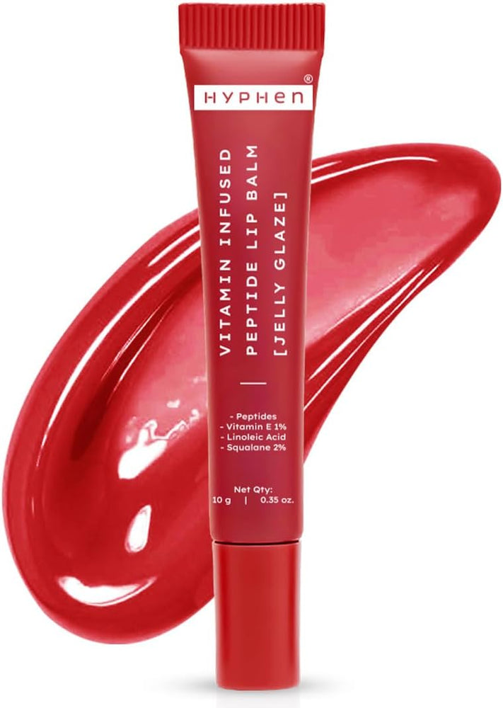 Hyphen Vitamin Infused Peptide Lip Balm Jelly Glaze - Red Tint, 10g