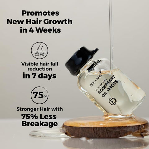 Brillaire Rosemary Oil Shots - 20% Hair Growth Treatment, 6ml x 8 Vials - Image 2