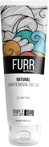 Pee Safe FURR Natural Hair Removal Cream with Vitamin E, 100g - Image 2