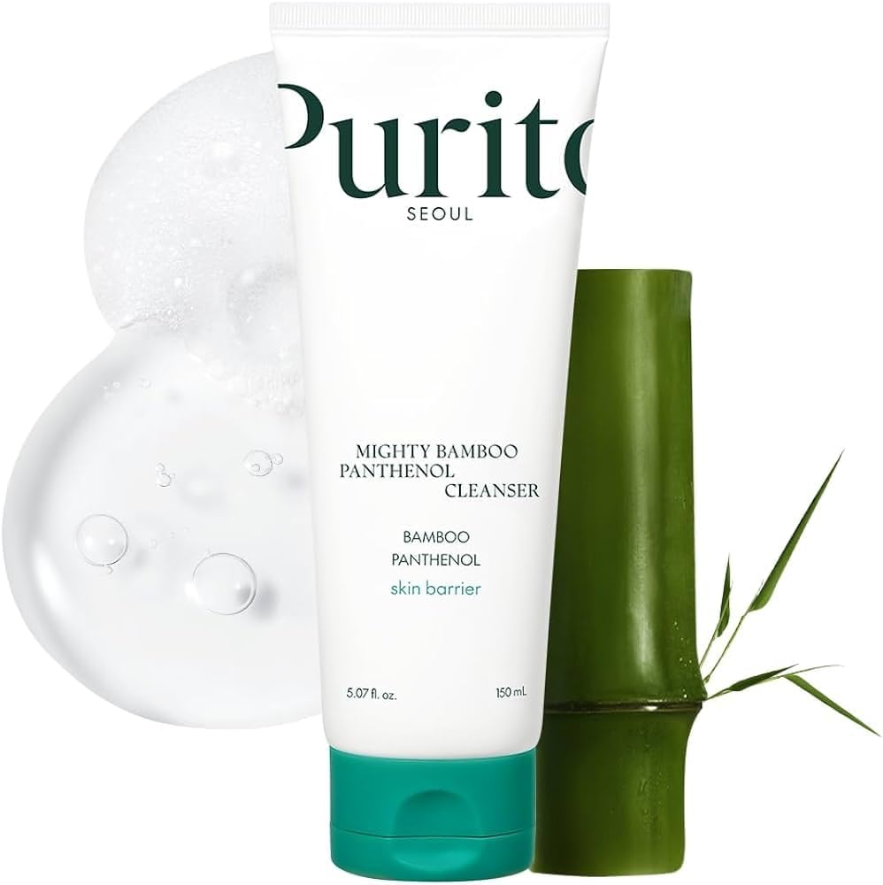Purito Mighty Bamboo Panthenol Face Cleanser - Low pH Formula, 150ml