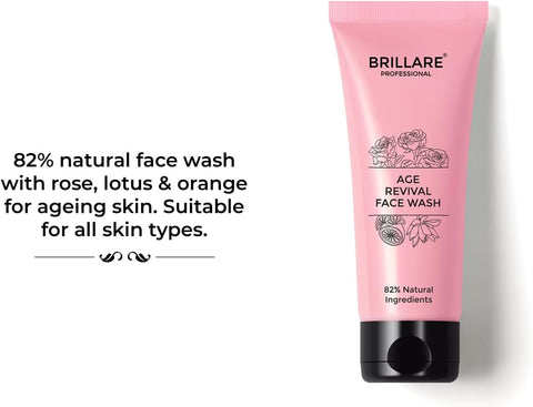 Brillaire Age Revival Face Wash with Rose, Lotus & Orange - 100ml - Image 2