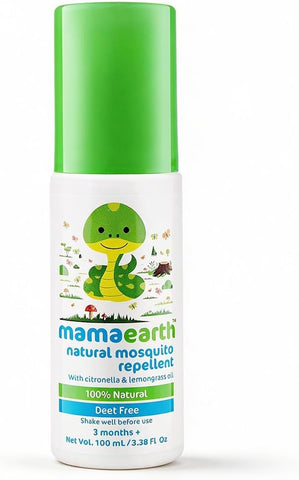 Mamaearth Natural Mosquito Repellent Spray - DEET-Free, Citronella & Peppermint Oil Formula, 100 ml