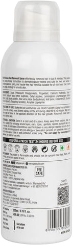Pee Safe FURR Hair Removal Spray - 200ml, Aloe Vera & Vitamin E Formula - Image 7