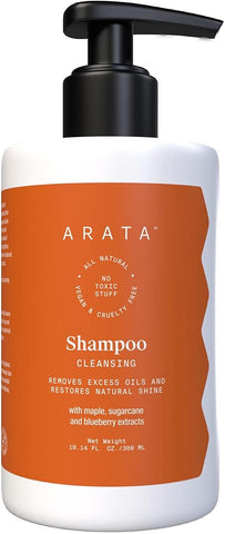 Arata Natural Oil Control Cleansing Shampoo with Maple, Sugarcane & Blueberry - 300 ml