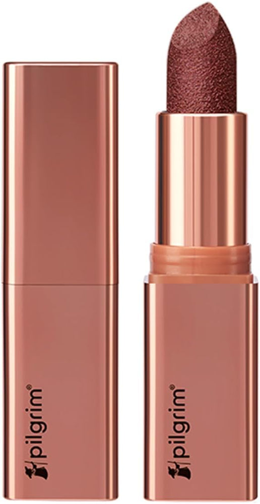 Pilgrim Glitter Lipstick with Vitamin E & Olive Oil - Royal Noor, 4.2g