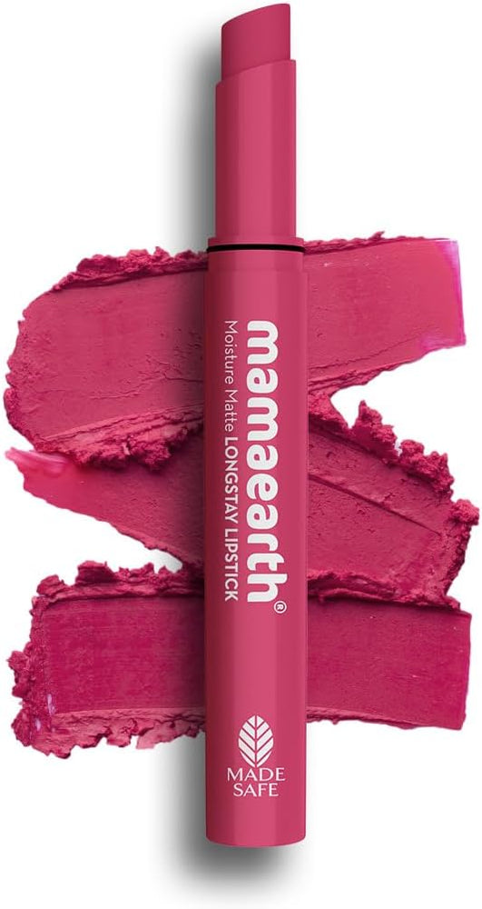 Mamaearth Moisture Matte Lipstick with Avocado & Vitamin E - Candyfloss Pink, 2g