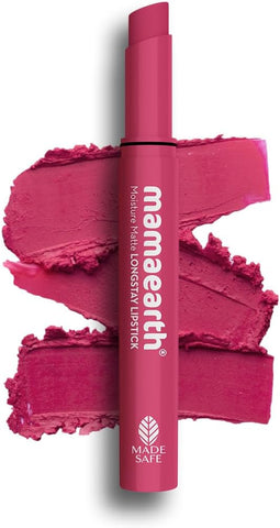 Mamaearth Moisture Matte Lipstick with Avocado & Vitamin E - Candyfloss Pink, 2g
