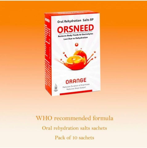 ORS Orange Oral Rehydration Salts BP Sachets - 4.2g, 10 Pack - Image 3