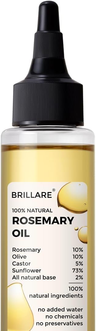 Brillaire Rosemary Hair Growth Oil - Hair Strengthening & Purifying - 100ml