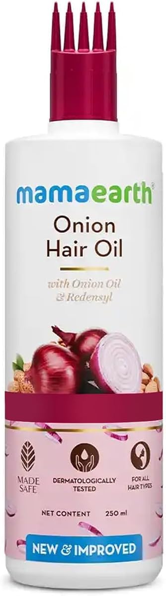 Mamaearth Onion Hair Growth Oil - Nourishing, Non-Greasy - 250ml