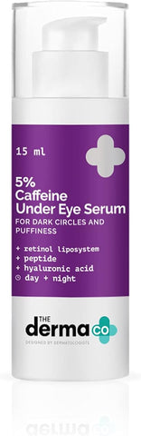 The Derma Co 5% Caffeine Under Eye Serum with Retinol & Peptides - 15ml