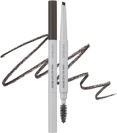 Rom&Nd Han All Flat Brow C1 Classic Gray - Anti-Smudge Brow Pencil