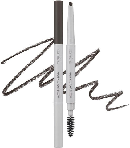 Rom&Nd Han All Flat Brow C1 Classic Gray - Anti-Smudge Brow Pencil