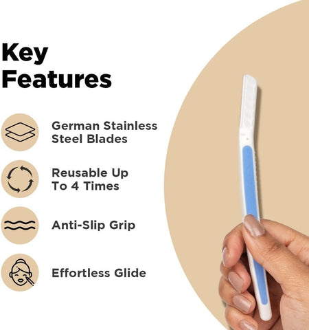 Pee Safe Men's Face Razor - German Blade, 1 Piece - Image 3