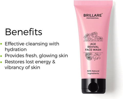 Brillaire Age Revival Face Wash with Rose, Lotus & Orange - 100ml - Image 3