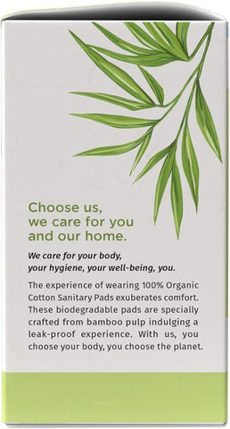 Pee Safe Overnight Biodegradable Sanitary Pads - 100% Organic Cotton & Bamboo, 10 Pads - Image 7