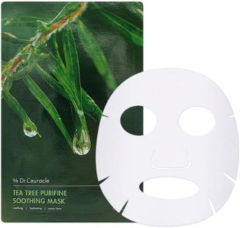 Dr.Ceuracle Tea Tree Purifine Soothing Face Mask - 23ml, 10 Pack, with Niacinamide and Centella Asiatica - Image 2