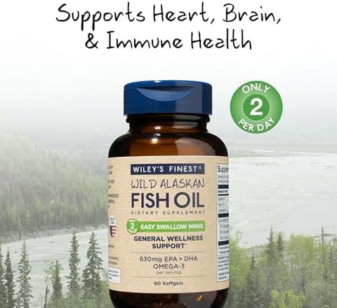 Wiley's Easy Swallow Minis - Omega-3 Fish Oil Softgels 60's - Image 3
