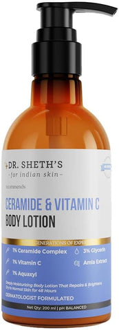 Dr. Sheth's Ceramide & Vitamin C Moisturising Body Lotion - 200ml