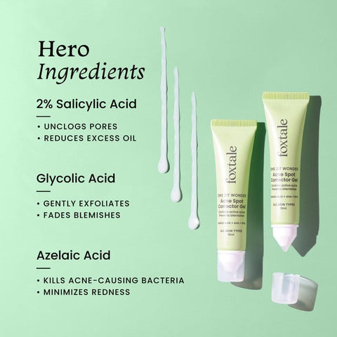 Foxtale Anti-Acne Gel with Salicylic & Glycolic Acid - 15ml - Image 4