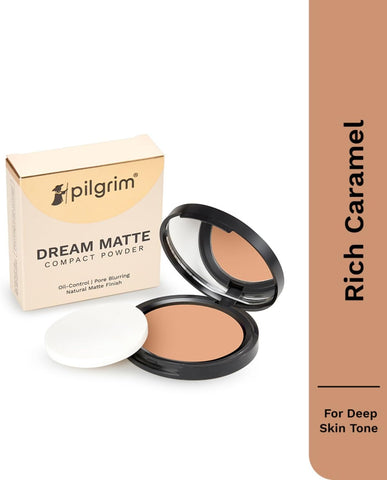 Pilgrim Rich Caramel Matte Finish Compact Powder 9G