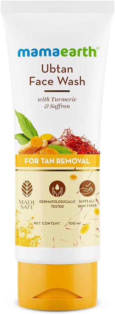 Mamaearth Ubtan Cleansing Milk For Face, With Turmeric & Saffron For Gentle Cleansing – 100M