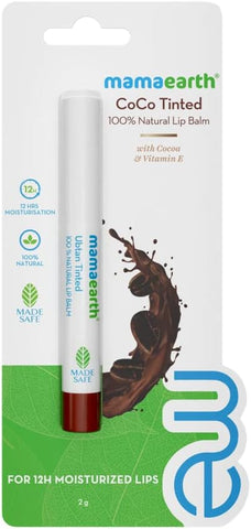 Mamaearth CoCo Tinted Lip Balm - Cocoa & Vitamin E, 100% Natural, 2g - Image 2