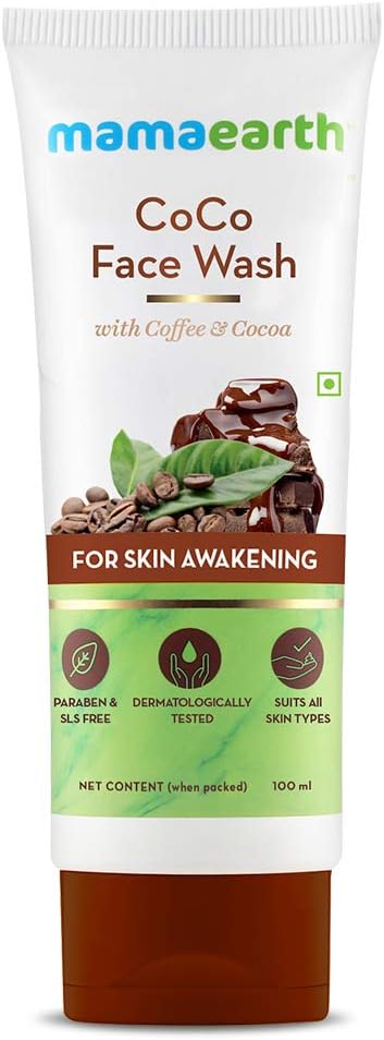 Mamaearth CoCo Face Wash - Coffee & Cocoa for Skin Awakening, 100ml
