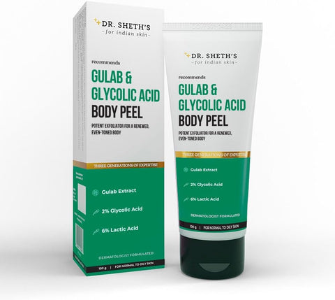 Dr. Sheth's Body Peel with Gulab & Glycolic Acid - 100g