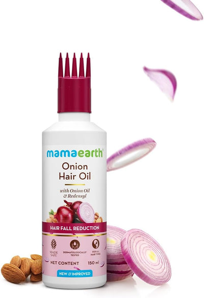 Mamaearth Onion Hair Oil - Nourishing Hair Treatment, 150ml